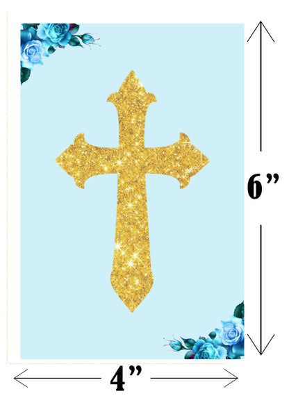 Baptism Ceremony Boys Banner Decoration