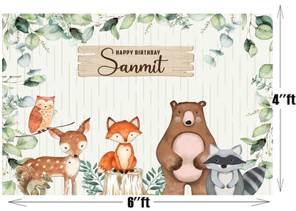 Personalize Jungle Backdrop Banner
