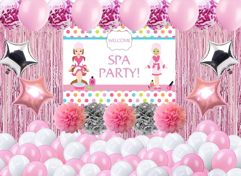 Spa Theme Birthday Party Complete Decoration Kit