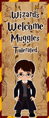 Harry Potter Customized Welcome Banner Roll up Standee (with stand)