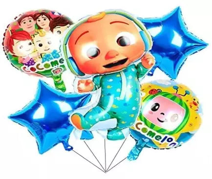 Cocomelon  Foil Balloons ( Set Of 5 )