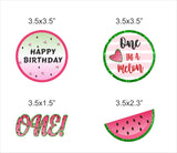 One In A Melon Theme Birthday Party Paper Decorative Straws