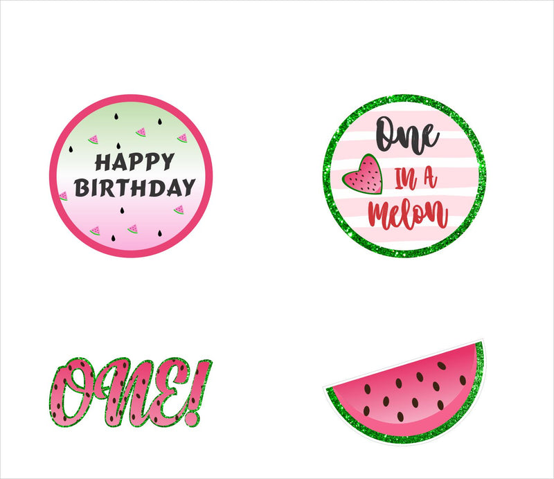 One In A Melon Theme Birthday Party Paper Decorative Straws