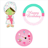 Spa Theme Birthday Party Paper Decorative Straws