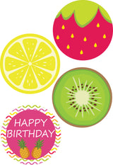 Twotti Fruity Theme Birthday Party Paper Decorative Straws