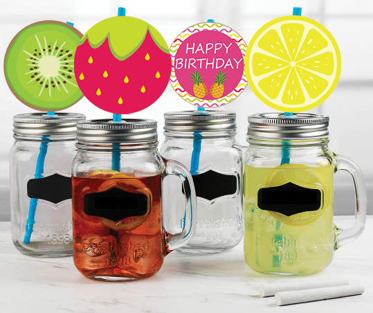 Twotti Fruity Theme Birthday Party Paper Decorative Straws