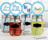 Twin Boys Theme Birthday Party Paper Decorative Straws