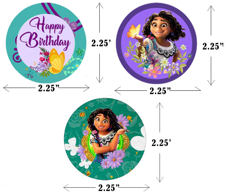 Encanto Theme Birthday Party Cupcake Toppers
