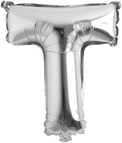 16 Inch T Alphabet Letter Balloons Birthday Balloons Silver Foil Letter Balloons Birthday Party Decorations Kids