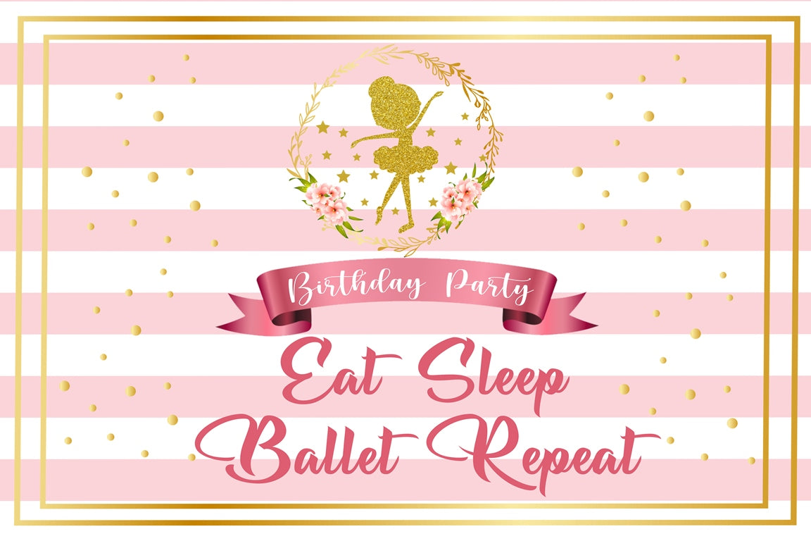 Ballerina Theme Birthday Party Table Mats for Decoration