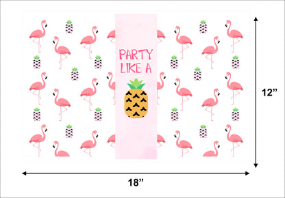 Flamingo Theme Birthday Party Table Mats for Decoration