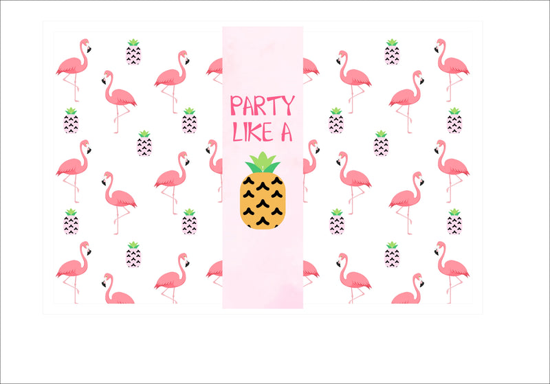 Flamingo Theme Birthday Party Table Mats for Decoration
