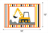 Construction Birthday Table Mats for Decoration