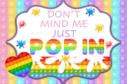 Pop It Theme Birthday Table Mats for Decoration