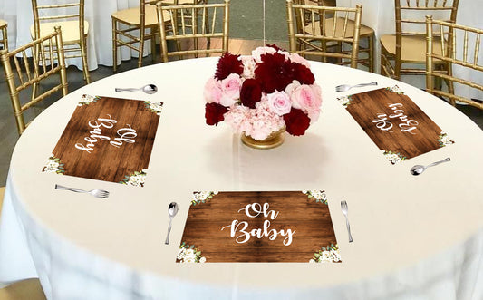 Oh Baby Party Backdrop 