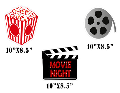 Movie Night Theme Table Topper for Decoration