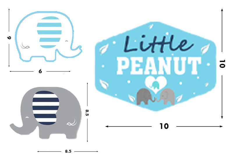 Elephant Theme Birthday Party Table Toppers for Decoration