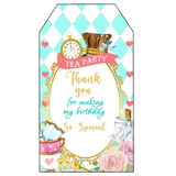 Alice Tea Party Theme Birthday Party Thank You Gift Tags 