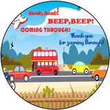 Transport Theme Birthday Party Thank You Gift Tags 