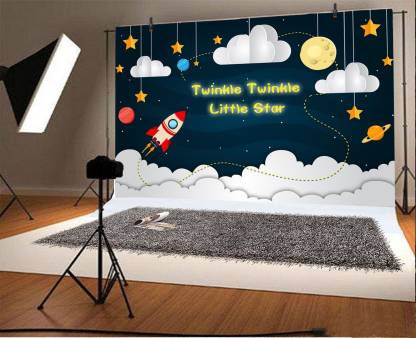 Space Theme Party Backdrop
