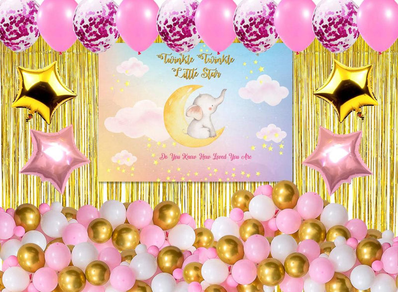 Twinkle Twinkle Little Star Theme Birthday Party Complete Party Set for Girls