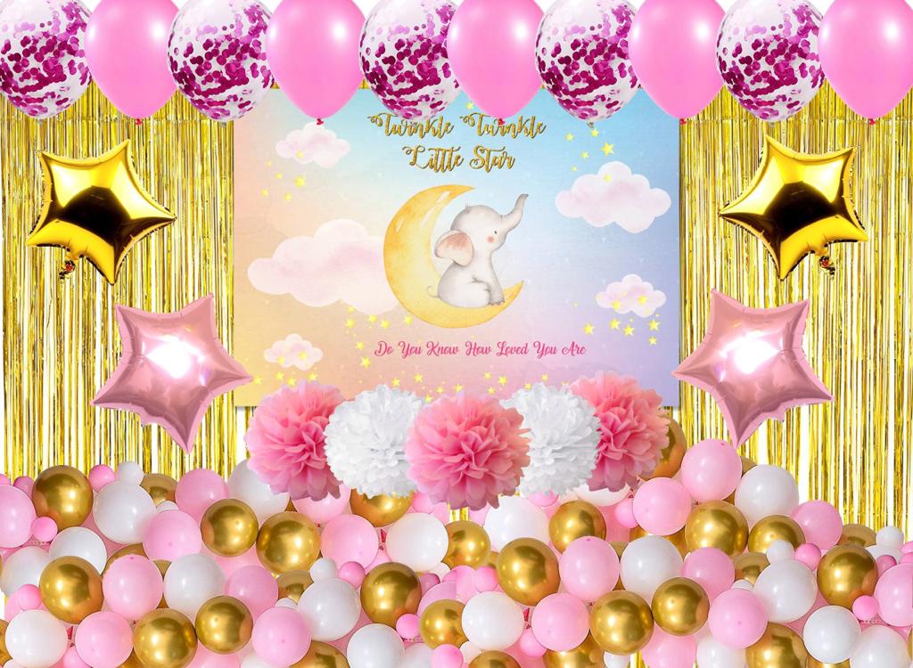 Twinkle Twinkle Little Star Theme Birthday Party Complete Decoration Kit