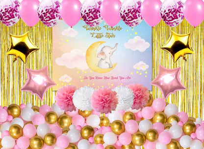 Twinkle Twinkle Little Star Theme Birthday Party Complete Decoration Kit