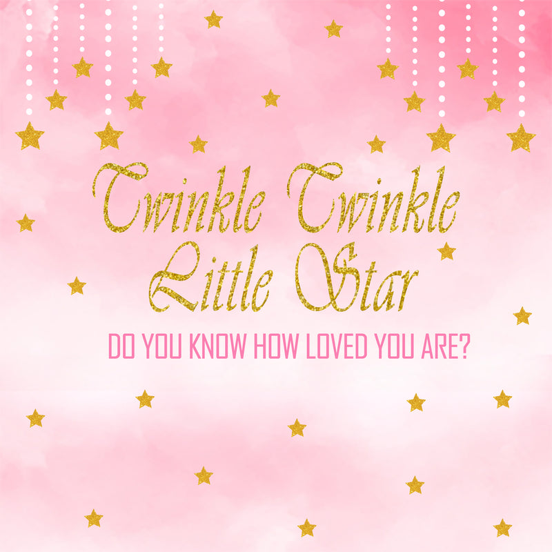 Twinkle Twinkle Little Star Girls Theme Party Backdrop