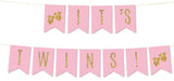 Its Twin  Baby Welcome Banner Bunting & Garland Photo Booth Props Decoration