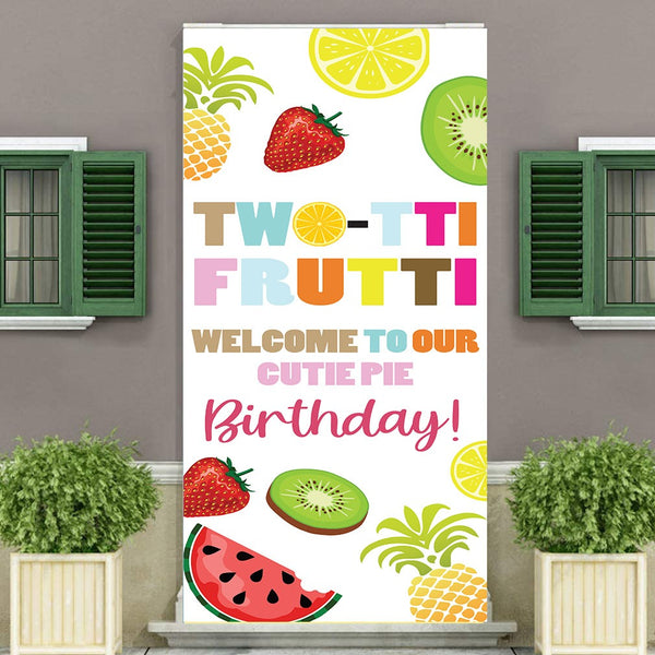 Twotti Fruitti Customized Welcome Banner Roll up Standee (with stand)