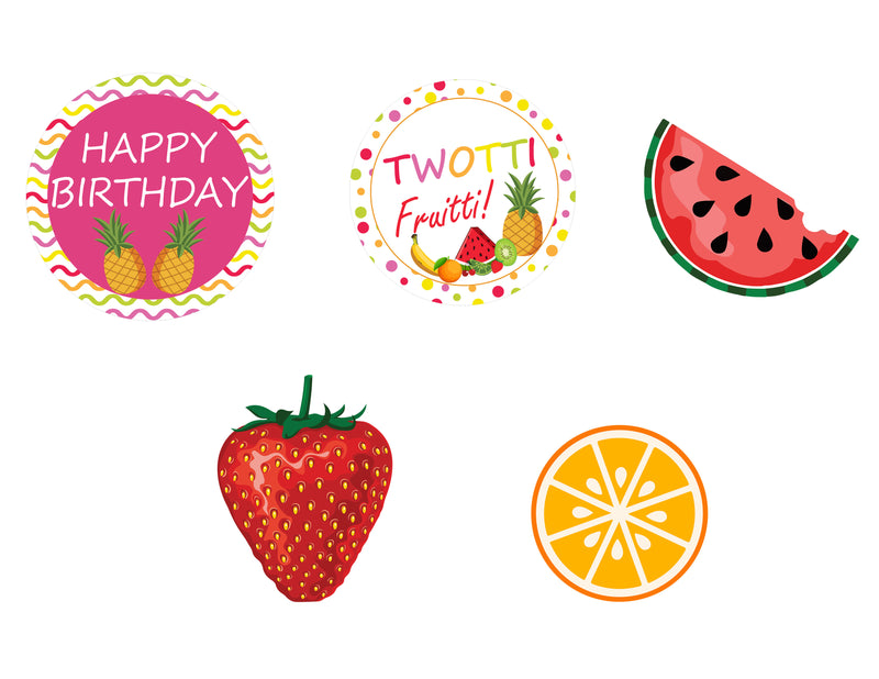 Twotti Fruity Theme Birthday Party Cake Topper /Cake Decoration Kit