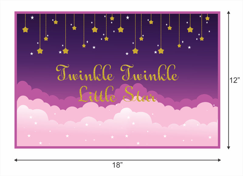 Twinkle Twinkle Little Star Theme Birthday Table Mats for Decoration