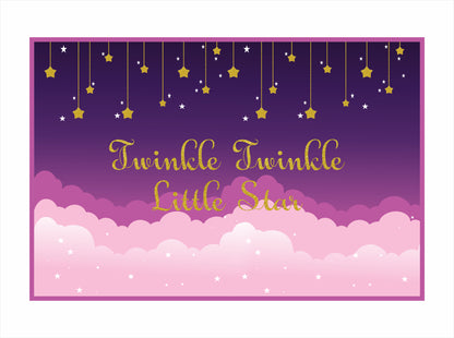 Twinkle Twinkle Little Star Theme Birthday Table Mats for Decoration