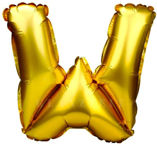 16 Inch W Alphabet Letter Ballons Birthday Balloons Gold Foil Letter Balloons Birthday Party Decorations Kids