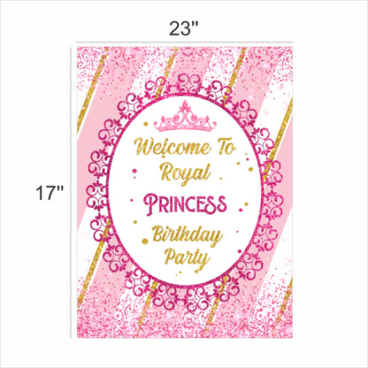 Princess Birthday Party Welcome Board