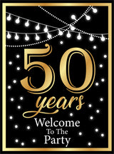 50th Anniversary Party Welcome Board For Decorations