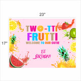 Twotti Fruity Theme Birthday Party Welcome Board 