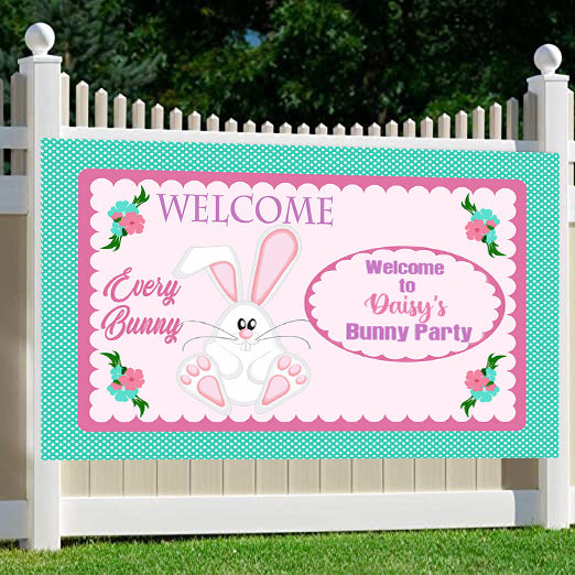 Some Bunny Is One Birthday Party Welcome Board