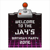 Gaming Theme Birthday Party Welcome Board