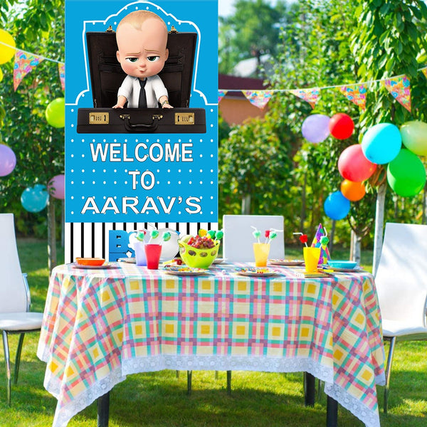Boss Baby Customized Welcome Banner Roll up Standee (with stand)