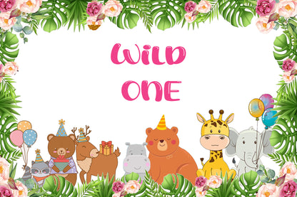 Wild One Birthday Party Backdrop