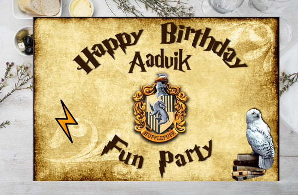 Harry Potter Theme Birthday Table Mats for Decoration