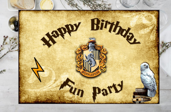 Harry Potter Theme Birthday Table Mats for Decoration