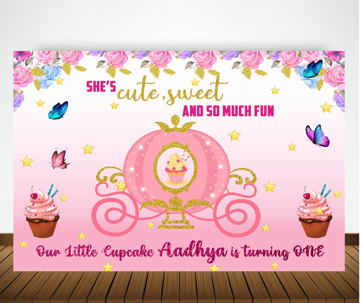 Personalize Princess Backdrop Banner