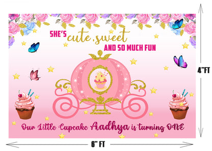 Personalize Princess Backdrop Banner