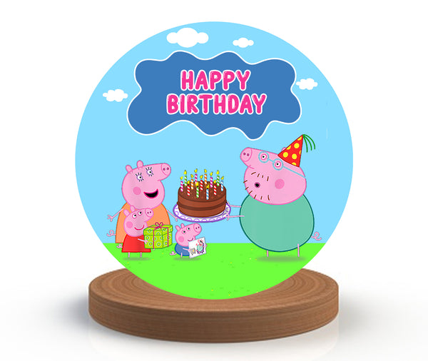 Peppa Pig Theme Birthday Party Backdrop