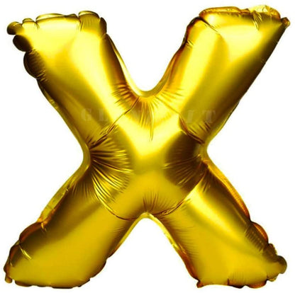 16 Inch X Alphabet Letter Balloons Birthday Balloons Gold Foil Letter Balloons Birthday Party Decorations Kids