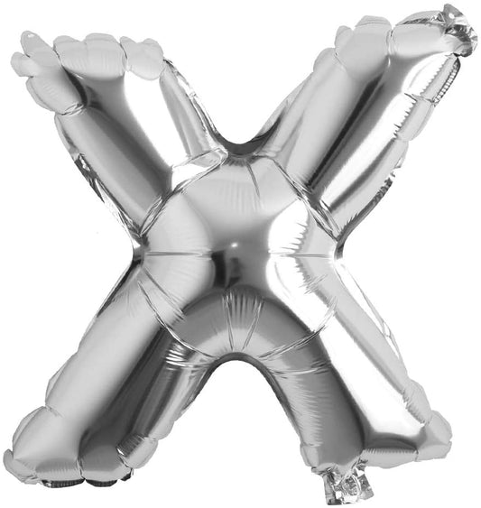 16 Inch X Alphabet Letter Balloons Birthday Balloons Silver Foil Letter Balloons Birthday Party Decorations Kids