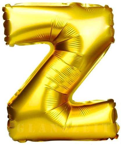16Inch Z Alphabet Letter Balloons Birthday Balloons Gold Foil Letter Balloons Birthday Party Decorations Kids